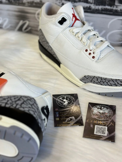 NIKE AIR JORDAN RETRO 3 WHITE CEMENT REIMAGINED 2023 DN3707-100