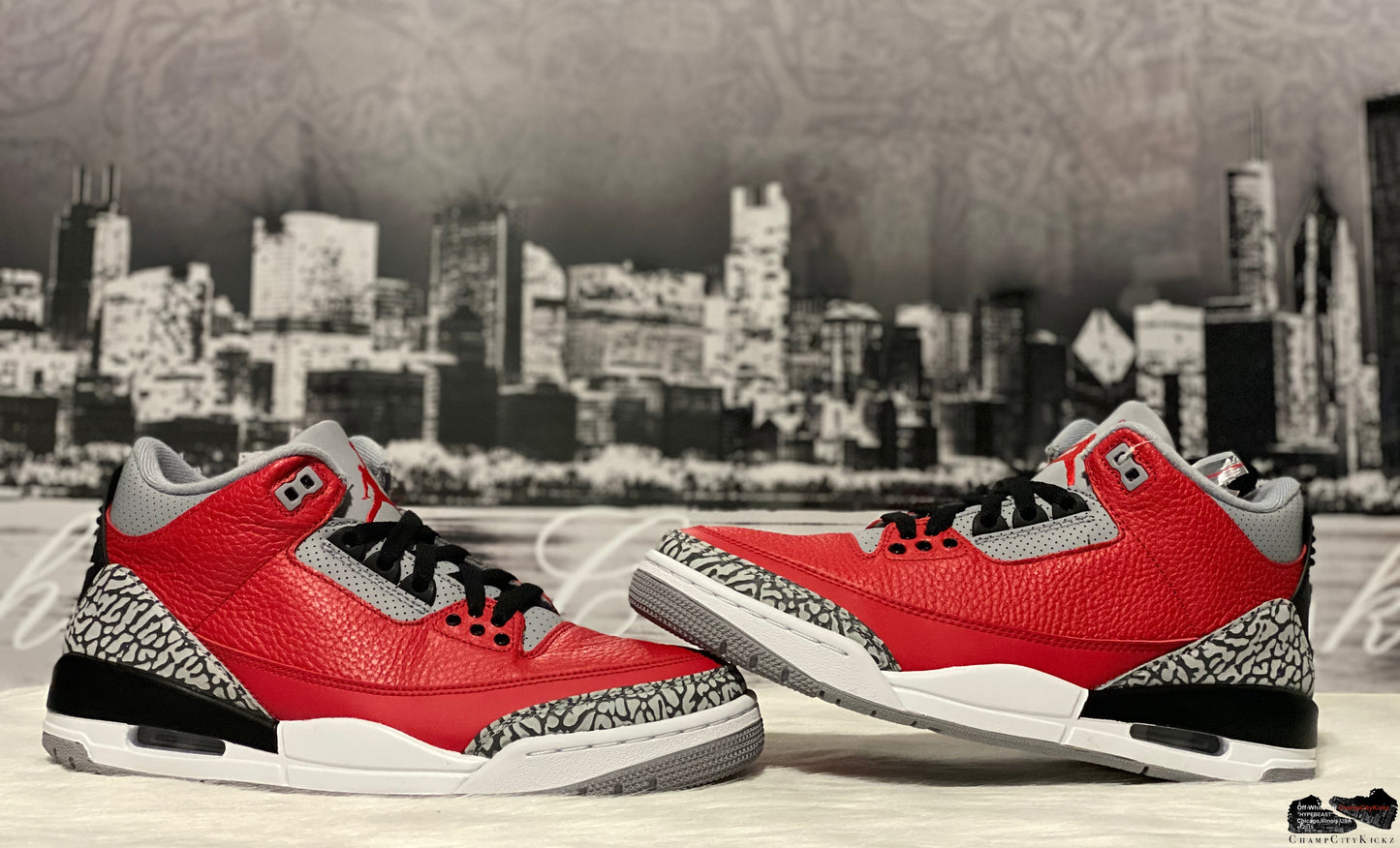 Jordan Retro 3 Red Chicago Exclusive CU2277-600