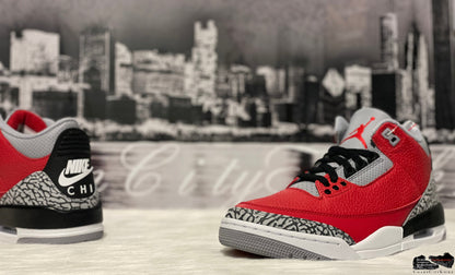 Jordan Retro 3 Red Chicago Exclusive CU2277-600