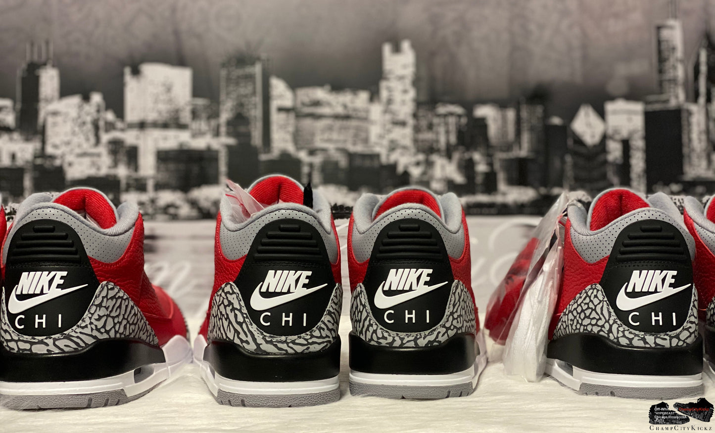 Jordan Retro 3 Red Chicago Exclusive CU2277-600