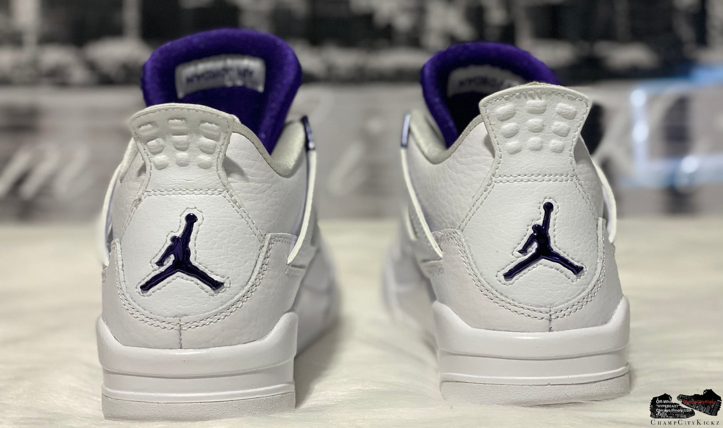 Air Jordan Retro 4 Purple Metallic 408452-115