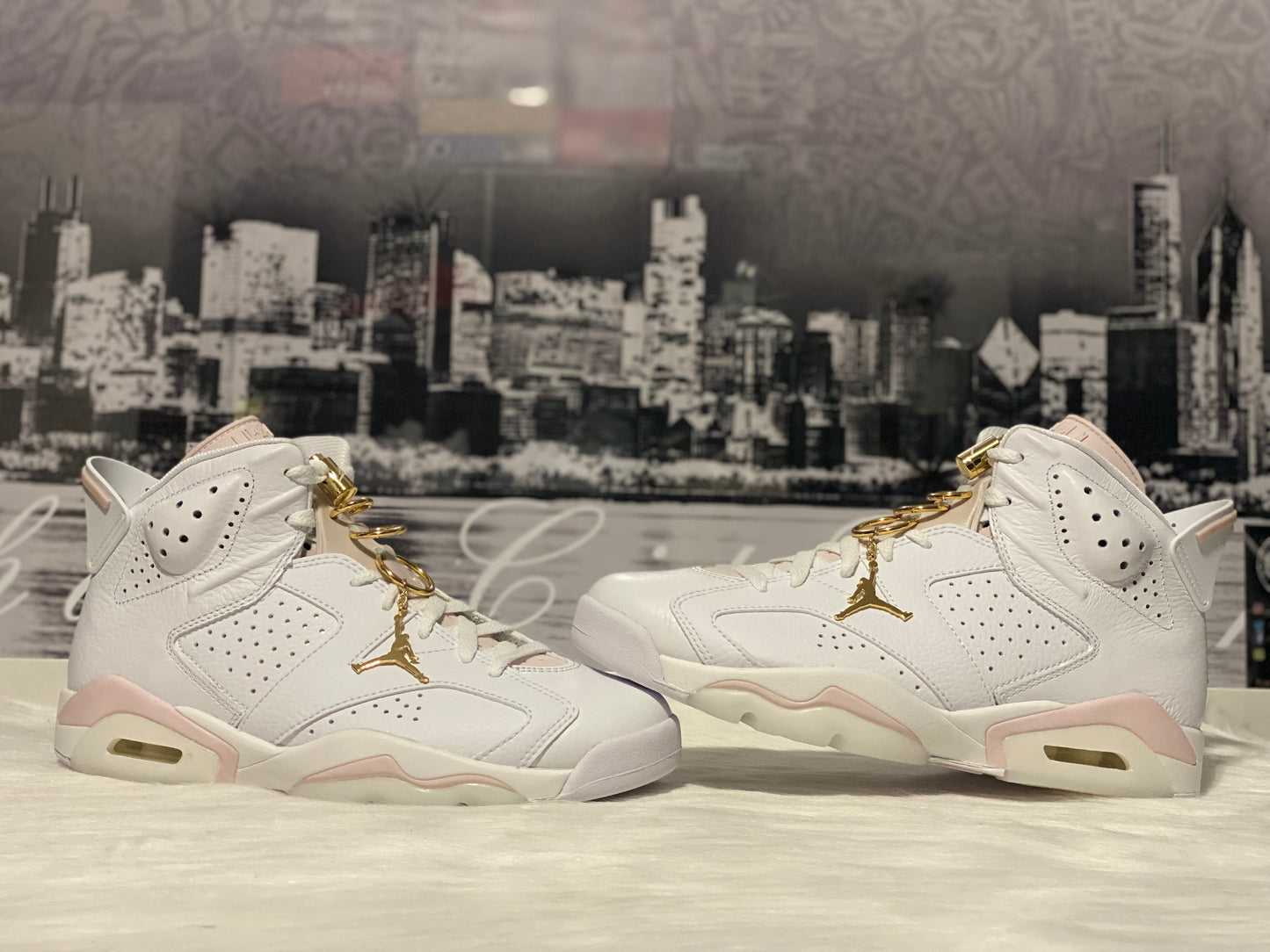 AIR JORDAN RETRO 6 GOLD HOOPS DH9696-100