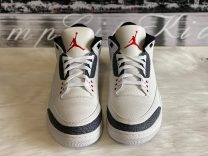 AIR JORDAN RETRO 3 FIRE RED DENIM CZ6431-100/CZ6634-100