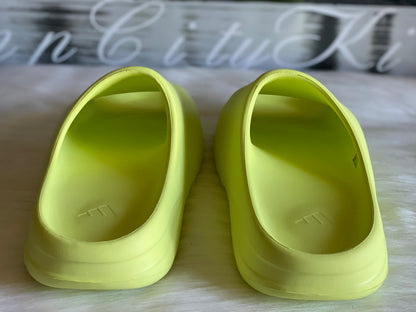 ADIDAS YEEZY SLIDES GLOW GREEN