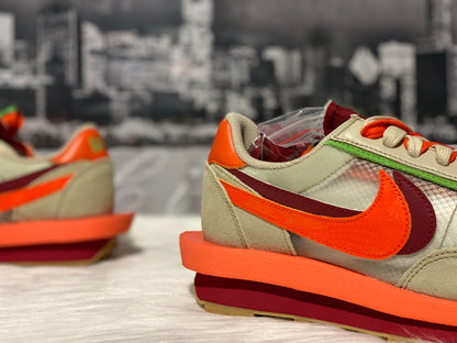 NIKE LD WAFFLE SACAI CLOT NET ORANGE BLAZE DH1347-100